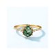 thumbnail image 1 of 1pc Vintage Unique 6x8mm Natural Moss Agate Healing Gemstone 925 Sterling Silver Drop Shaped Decorative Ring Suitable For Women's Engagement Party Daily Wear, 1 of 5