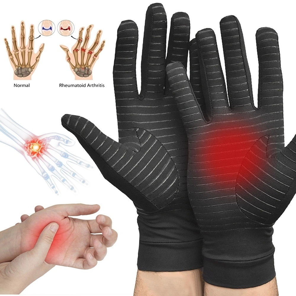 1 Pair Compression Gloves Medical AntiArthritis Copper Therapy Gloves