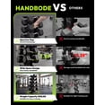thumbnail image 4 of HANDBODE Heavy Duty A-Frame Dumbbell Rack, 3-in-1 Weight Stand with Olympic Bar Holder & Landmine, 5-Tier Metal Storage Organizer for Home Gym (500 lb Capacity), 4 of 9