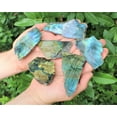 thumbnail image 2 of 2 lb Wholesale Lot Natural Labradorite Slab / Slice Polished Face 16 - 28 Peices, 2 of 12