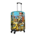 thumbnail image 3 of Balery Different Construction Site Vehicles Luggage Cover Protector, Scratch And Dirt Resistant, Fits 18-32 Inch Luggage - Medium, 3 of 9
