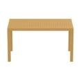 thumbnail image 2 of Compamia Ares 55' Resin Patio Dining Table with Levelers, Teak Brown, 2 of 4
