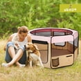 thumbnail image 7 of Zampa Portable Foldable Pet playpen Exercise Pen Kennel + Carrying Case for Larges Dogs Small Puppies/Cats | Indoor/Outdoor Use | Water Resistant, 7 of 7