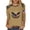 Khaki0, variant on Women T-Shirt Patriotic American Flag Eagle Print 3/4 Sleeve Crewneck Casual Loose Fit Summer Top for Independence Day