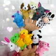 thumbnail image 2 of 10 Pcs Finger Velvet Toys Cute Animal Shapes Funny Pig Bunny Frog Cotton Puppets For Baby Best Gift, 2 of 6