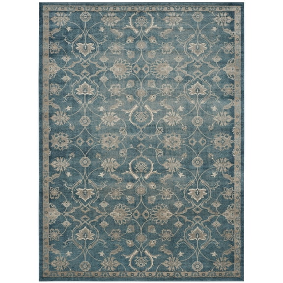 SAFAVIEH Sofia Ethelinda Floral Area Rug, Blue/Beige, 8' x 11'