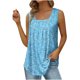 thumbnail image 2 of Puntoco Camisetas básicas sin mangas para mujer Camiseta holgada cómoda con estampado de moda para mujer Top sin mangas, 2 of 5