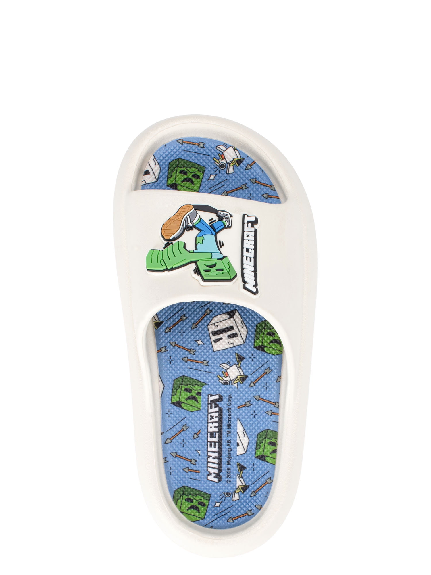 Minecraft Little & Big Boys Slide Sandals