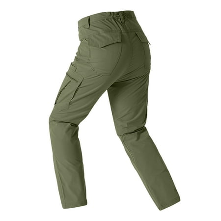 Bcfgryg Men s Cargo Pants Straight Loose Fit Outdoor Hiking Casual Work Pants With Multiple Pockets Elastic Waist Comfortable For Spring Summer Daily Wear Men's Slim Fit Cargo Work Pants
