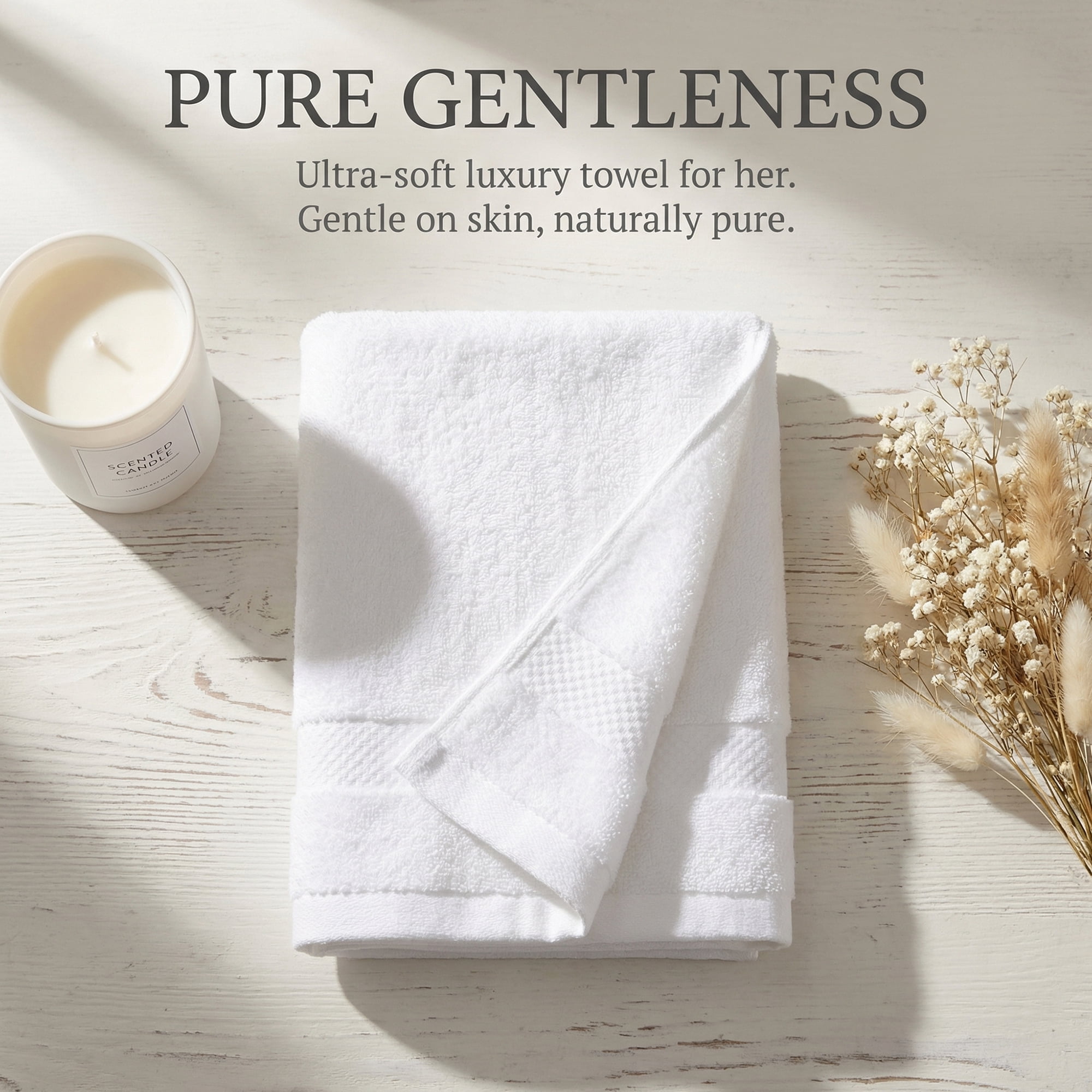 Unique Bargains Solid Cotton 13" x 13" Soft Absorbent Reusable Washcloths White 6pk