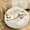 White, variant on Round Plush Pet Bed, Soft Warm Dog Bed Cat Bed Non-Shedding Striped Calming Dog Mat for Cats and Small Dogs