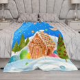 thumbnail image 5 of Christmas Gingerbread Man Flannel Fleece Throw Blanket Xmas Cookie 50x60 Inches Soft Blanket for Couch,Cozy,Warm,Lightweight, 5 of 6