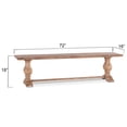 thumbnail image 5 of World Interiors Pengrove 18" Mango Wood Dining Bench in Light Brown, 5 of 5