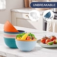 thumbnail image 7 of Lumikrypt 8Pcs 26oz Unbreakable Cereal Bowls Set, Reusable Plastic Wheat Straw Bowls, Microwave & Dishwasher Safe Bowls for Kitchen, Salad, Soup, Multicolor, 7 of 7
