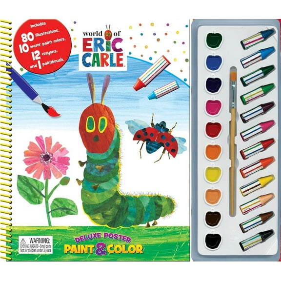 Deluxe Poster and Paint Eric Carle Deluxe Poster Paint & Color, (Hardcover)