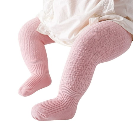 

Kids Toddler Baby Girls Leggings Solid Color Knitted Pantihose Stretchy Spring Summer Pantyhose Baby Outwear