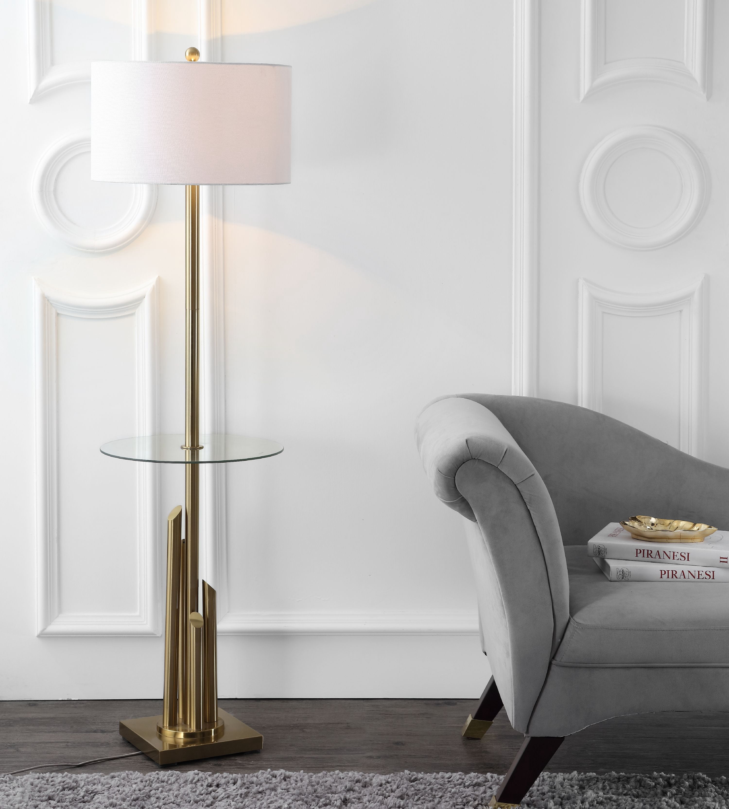 Safavieh Ambrosio 61 in. H Floor Lamp Side Table