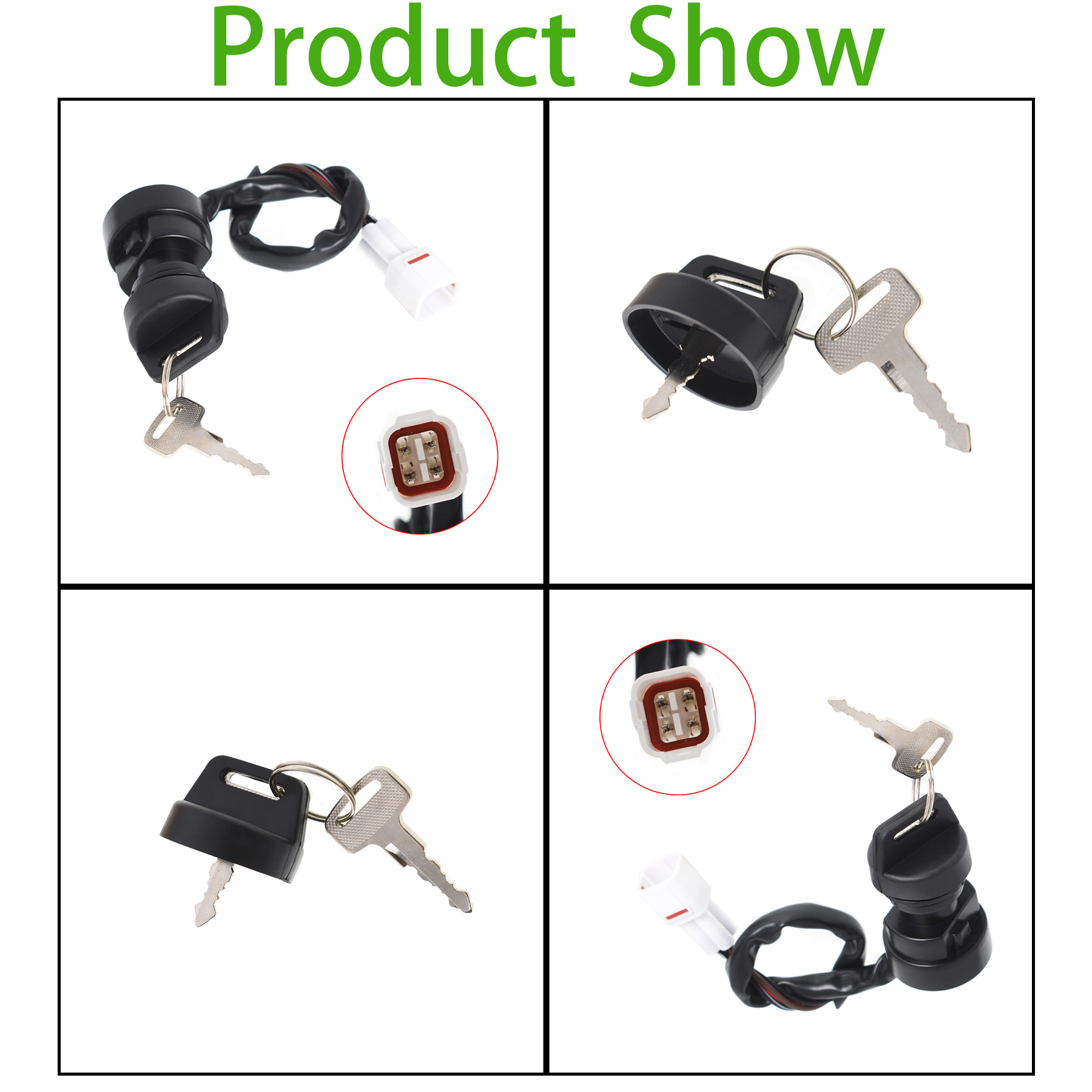 OUMURS Ignition Key Switch For Yamaha Warrior 350 YFM350 1996–2001 – 2 Keys Included
