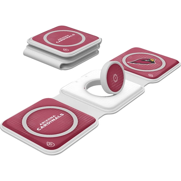 Keyscaper Arizona Cardinals 3-in-1 Foldable Charger