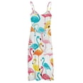 thumbnail image 5 of Flamingo Pattern Sleeveless Dress Women's Luxury Party Dress Birthday Dresses for Women, 5 of 7