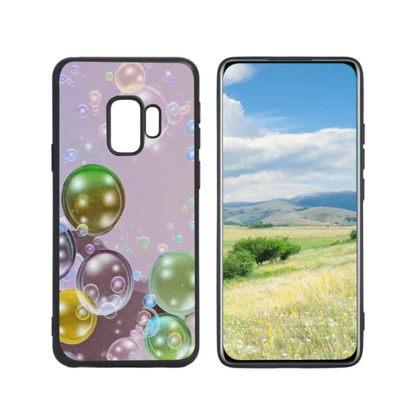 Bubbles-24 Phone Case, Degined for Samsung Galaxy S9 Case Men Women, Flexible Silicone Shockproof Case for Samsung Galaxy S9