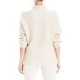 thumbnail image 4 of Max Studio Womens Oversized Ribbed Mock Turtleneck Sweater Beige XL, 4 of 4