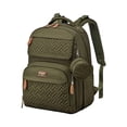 thumbnail image 1 of BabbleRoo Mochila para pañales, mochila de viaje con cambiador, estuche para chupete y correas para cochecito, multifunción, impermeable, unisex, verde militar, 1 of 5