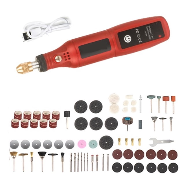Mini Perceuse Sans Fil USB Outil Rotatif Outils de Gravure pour Menuiserie Perceuse Électrique Sans Fil pour Bijoux Métal Verre, Compact et Léger Portable