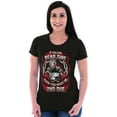 thumbnail image 4 of You Must Be 2nd Due Fire Fighter Womens Fitted Plus Size Graphic Tee Brisco Brands 2X, 4 of 5