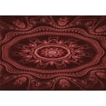 thumbnail image 1 of Ahgly Company Machine Washable Indoor Rectangle Transitional Fire Brick Red Area Rugs, 7' x 9', 1 of 7