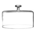 thumbnail image 4 of Barski Handmade Glass 2-Piece Footed Cake Plate with Dome, Clear, 12" H x 11" D (10.25" Inside Dome), Made in Europe, 4 of 4
