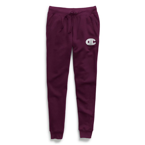 champion womens reverse weave jogger with chainstitch c logo