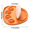 thumbnail image 4 of CAROOTU Cat Paw Pot Lid Spatula Rack with Hooks Wall Mounted Tableware Holder Countertop Spoon Rest Shelf Kitchen Supply, 4 of 6