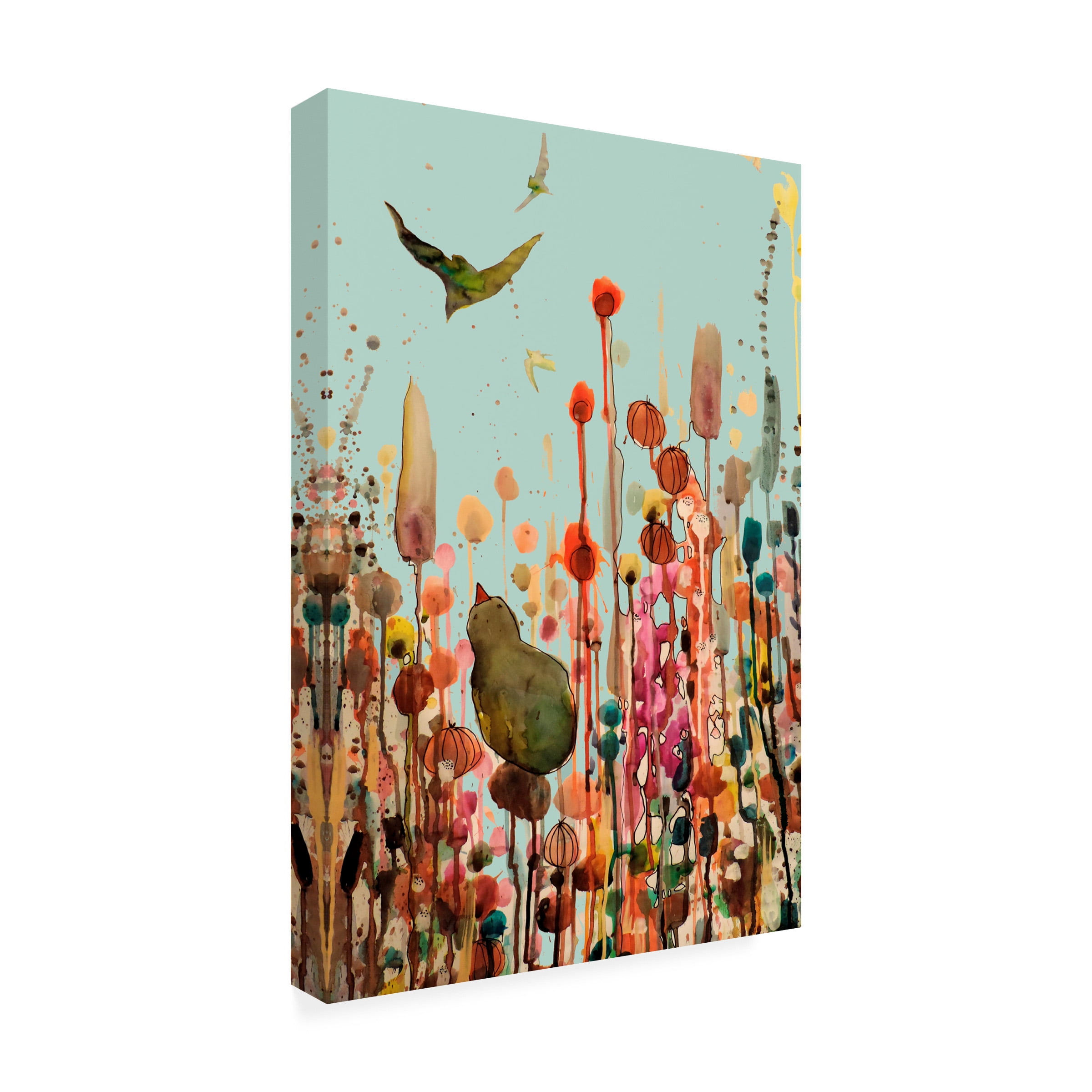 Sylvie Demers 'Learning To Fly (Blue Sky)' Outdoor Canvas 32x22