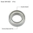 thumbnail image 2 of MR148ZZ Ball Bearings Z2 8mmx14mmx4mm Double Sealed Chrome Steel 5pcs, 2 of 4