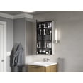 thumbnail image 4 of Kohler 81147-DA1 15 x 40 in. Maxstow Medicine Cabinet - Dark Anodized Aluminum, 4 of 5