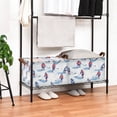 thumbnail image 3 of Yayeee Foldable Storage Basket for Shelves with Handles Set of 2 Waterproof Cloth Bins, Ice Rink, 3 of 7
