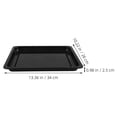 thumbnail image 2 of TABLZONE Rimmed Baking Sheet Black Enamel Baking Pan High Temperature Resistance Non Warping 1Set, 2 of 8
