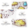 thumbnail image 5 of Women's Satin Pajama Shorts Clouds and Stars Drawn with Pockets, Elastic Waist Sleep Lounge Shorts, 5 of 7