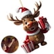 thumbnail image 5 of DQrwqpou Alce Dibujos Animados Acrílico Navideño Con Sombrero Navidad Decoraciones Colgantes para (9), 5 of 9