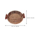 thumbnail image 2 of Iron Steak Plate Round Tray for Home Cooking and Outdoor Cooking Crafted with Iron and Rattan Basket and Easy to Clean 1 Set, 2 of 5