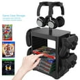 thumbnail image 2 of Soporte multifuncional para discos de videojuegos para PS5, estante para discos de videojuegos y soporte para mandos/auriculares compatible con Xbox Series X/Switch/PS4, 2 of 6