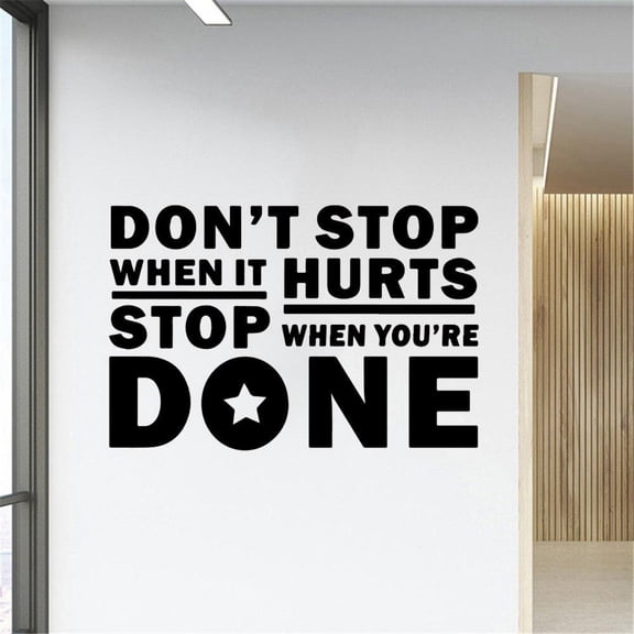 Modern Motivational quote Self Adhesive Vinyl Wallpaper Removable Vinyl Mural Wallpaper Pvc Wall Decals 30x20cm
