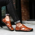 thumbnail image 2 of GEZHEN Men's Close-Toe Comfy Sandals Sandals Sports Summer Beach Slippers Sliding Outdoor Remote Sandals Lightweight and Breathable Fashion Minimalist, 2 of 4