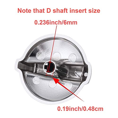WB03T10325 Knobs Burner Control Knobs Compatible with General Electric GE Range Cooktop Knob 2691864 PS3510510 4 Packs WB03T10325 Knobs Burner Control Knobs Compatible with General Electric GE Range Cooktop Knob 2691864 PS3510510 4 Packs