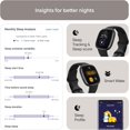 thumbnail image 4 of Fitbit Versa 4 Fitness Smartwatch with Daily Readiness, GPS, 24/7 Heart Rate, 40+ Exercise Modes, Sleep Tracking and more, Black/Graphite, One Size (S & L Bands Included), 4 of 9