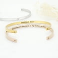thumbnail image 2 of "You are my sunshine" Adjustable Silver Stainless Steel Cuff Bangle Mother's Day Gift Set, 2 of 10