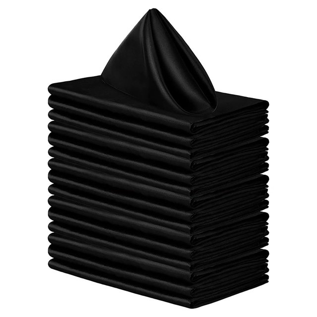 20 Inch Square Premium Polyester Cloth Napkins 20 Pack - Blush, Oversized, Double Folded and Hemmed Table Napkins for Restaurant, Wedding