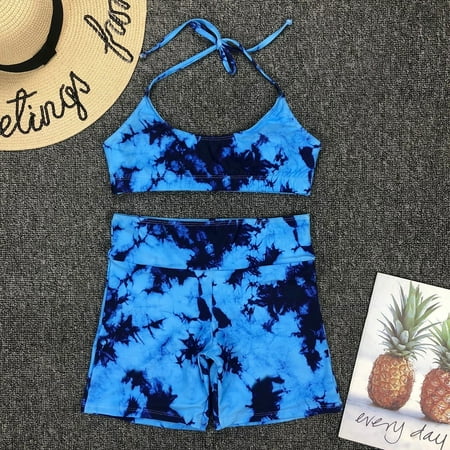 

Women Print Sexy Push-Up Padded Bra Sport Bikini Set Swimsuit Swimwer