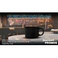 thumbnail image 4 of 10 Bijou Ceramic Campfire Coffee Mugs Set, 8 oz. - Ceramic, Speckled, Sturdy, C-handle - Black, 4 of 5